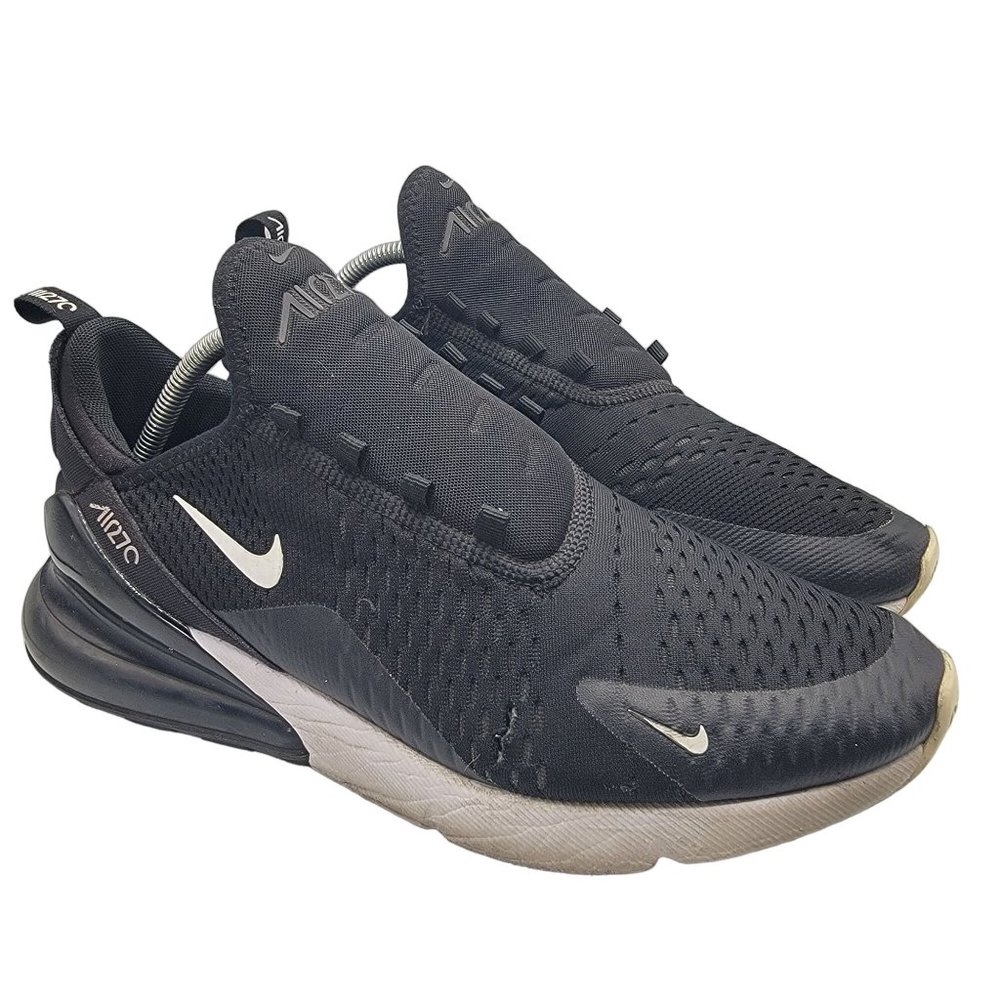 Nike Air Max 270 Mens 11.5 Black White Sneaker Shoes Athletic Comfort AH8050-002
